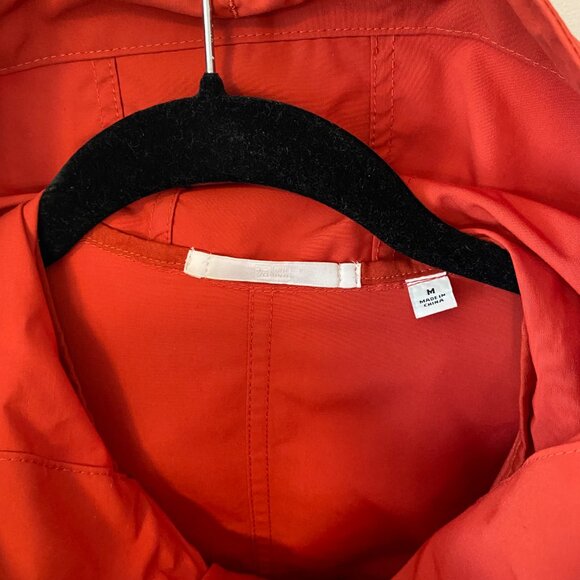 Uniqlo Cotton Blend Parka, Size Medium, Red, Hood Lightweight AdjustableWaist - Picture 4 of 15